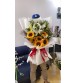 Half Dozen Sunflower with Lilies